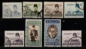 Egypte No. 234-40  (O)  1939  Complet