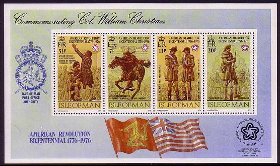 Isle of Man Bicentenary of American Revolution MS SG#MS79 SC#81a