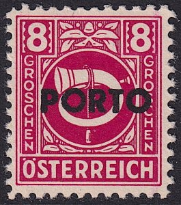 Austria - 1946 - Scott #J192 - MNH - Post Horn - overprint