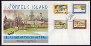 Norfolk Island 444-447 Architecture U/A FDC