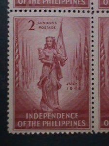 ​PHILIPPINES-1946 SC# 500-76 YEARS OLD STAMPS- THE INDEPENDENCE OF PHILIPPINES S