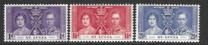 St Lucia 107-109  Mint  SC: $2.05