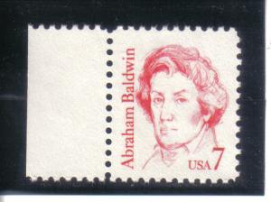  1850 - .07 Abraham Baldwin mnh f-vf.