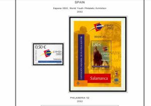 COLOR PRINTED SPAIN 2000-2010 STAMP ALBUM PAGES (146 illustrated pages)