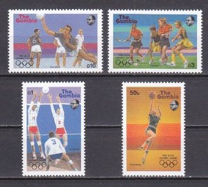 Gambia, Scott cat. 734-737. Seoul Olympics issue.