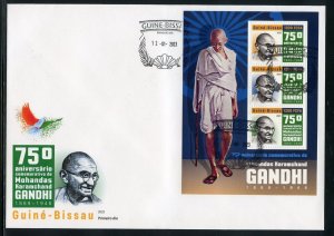 GUINEA BISSAU 2023 75th MEMORIAL ANNIVERSARY OF MAHATMA GANDHI SHEET FDC