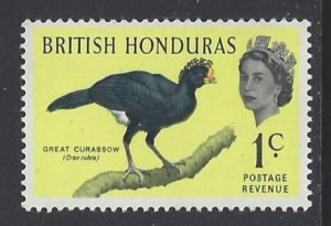 British Honduras, Scott #167; 1c Queen Elizabeth II, MNH