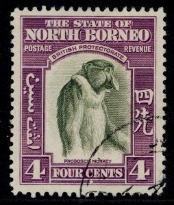 NORTH BORNEO GVI SG306, 4c bronze-green & violet, FINE USED.