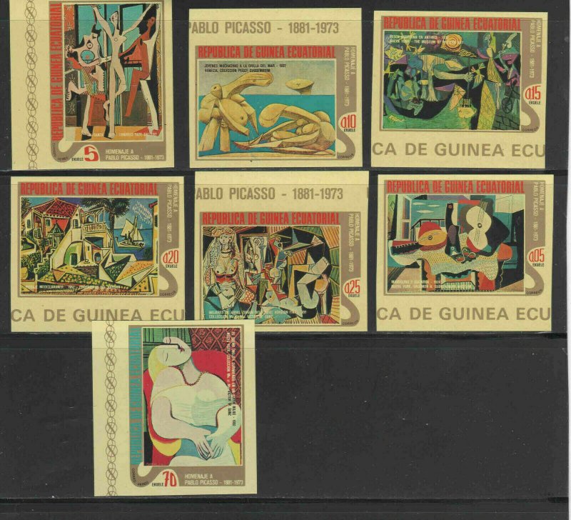 EQUATORIAL GUINEA 1975  PICASSO      MINT  VF NH  O.G  IMP. (EQ40    )