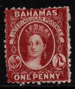 BAHAMAS SG25 1875 1d VERMILION UNUSED