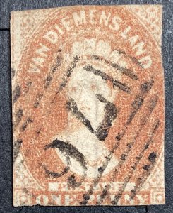 AlexStamps TASMANIA #11 FINE Used