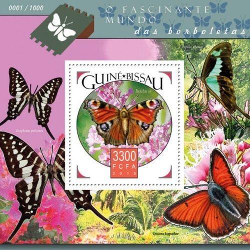 Butterflies Schmetterlinge Insects Insekten Fauna Guinea-Bissau MNH stamp set