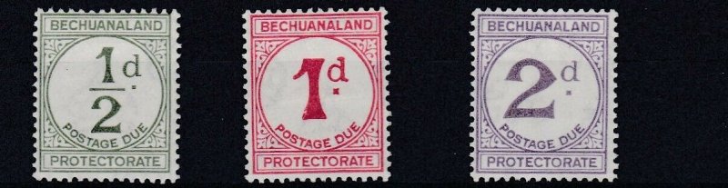 BECHUANALAND  1932 - 58    1/2D  - 2D     POSTAGE DUES   MH  