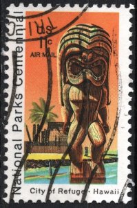 SC#C84 11¢ National Parks: City of Refuge, Hawaii Single (1972) Used