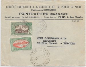 Pointe-A-Pitre, Guadeloupe to New York, NY 194x Censored (52707)