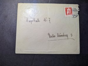 1913 Germany Bavaria Postage Cover Munich to Berlin Schoneberg