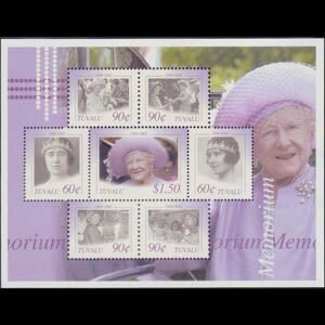 TUVALU 2002 - Scott# 891 S/S Queen Mother NH