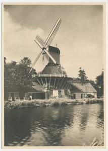 Postal stationery Netherlands 1946 Windmill - Weesp