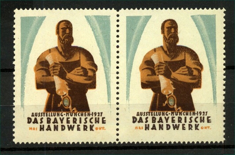 Germany 1927 Bavarian Craft Exhibition Labels