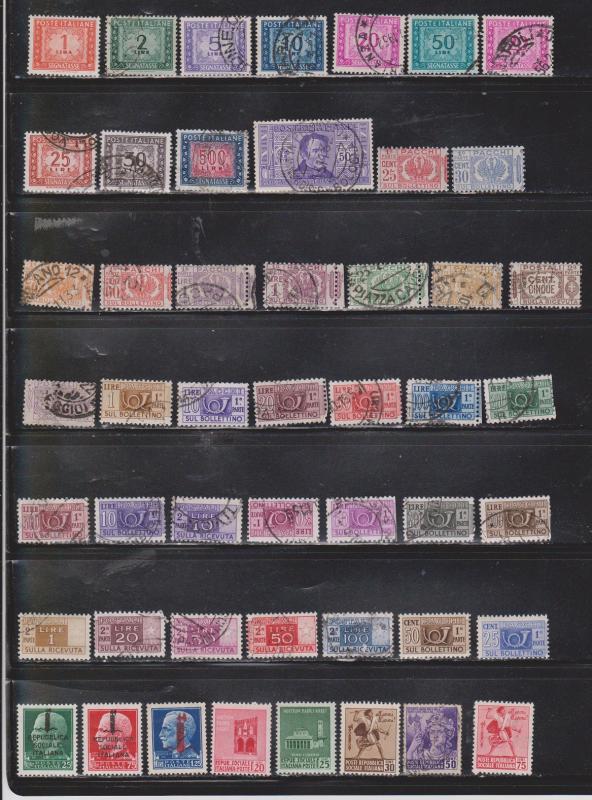 ITALY - Mixed Lot Of  Back Of Book Mint Hinged & Used  Issues