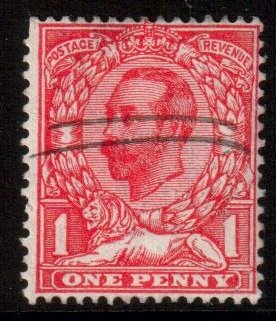 GB Scott 152 - SG327, 1911 Imperial Crown 1d Downey Head used