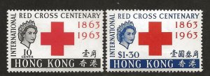 HONG KONG SC# 219-20  FVF/MLH  1963