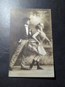 1909 Germany Postcard Cover Kiel to Paris France Floye Thropp
