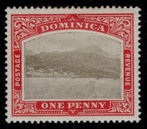 DOMINICA EDVII SG28, 1d grey & red, M MINT. Cat £18.