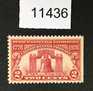 MOMEN: US STAMPS # 627 MINT OG NH LOT #11436