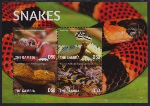 2015 Gambia 7213-7216KL Reptiles - Snakes 10,00 €