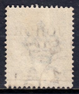 MALAYA (JOHORE) — SCOTT 16 (SG 17) — 1891 2c ON 24c SURCHARGE — USED — SCV $45