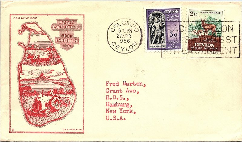 Ceylon, Worldwide First Day Cover