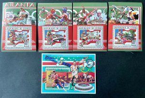 Stamps Deluxes blocs & S/S Olympic Games Atlanta 96 Guinea Perf.