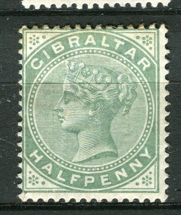 GIBRALTAR; 1898 early classic QV issue fine Mint hinged Shade of 1/2d. value