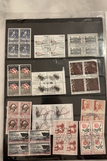 Various Danish stamps
