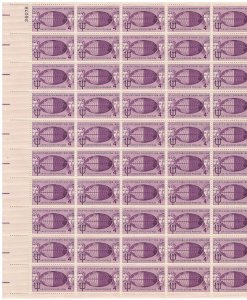 #1112 – 1958 4¢ Atlantic Cable Centenary – MNH OG Sheet