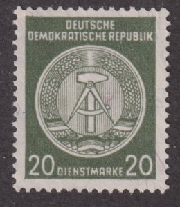 Germany DDR O40 Arms of Republic 1957