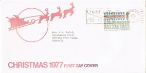 GREAT BRITAIN 1997 - FDC - CHRISTMAS 1977, HAYWARDS HEATH SUSSEX CANCEL