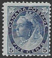 Canada 79   1899  5 cents  fine unused