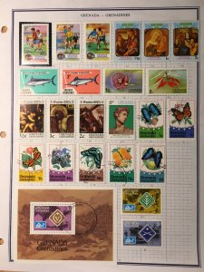 Small Collection of Grenada Grenadines stamps