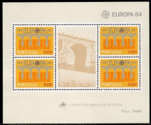 EUROPA CEPT 1984 - Portugal - The 25th Anniversary of CEPT - MNH Souvenir Sheet