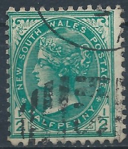 New South Wales 1897 - ½d wmk NSW crown - SG298 used