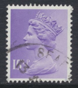 GB  Machin 15½p X948   Phosphor paper  Used  SC#  MH93  see scan and details