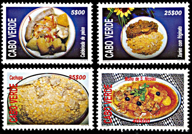 Cape Verde 726-729, MNH, Traditional Cuisine of Cabo Verde