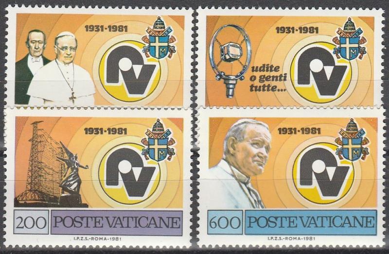 Vatican City #681-4 MNH F-VF (V4282)