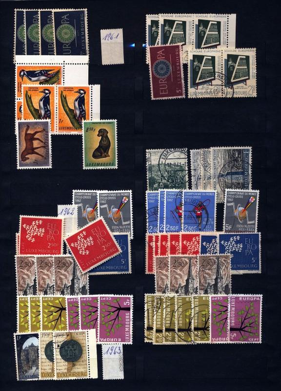 LUXEMBOURG 1950s/70s M&U Collection(Apprx 500+Items) (PB82