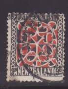 New Zealand-Sc#195- id4-used 9p Maori door panel-1935-