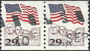 P.N.C. 7 # 2523 USED FLAG OVER MOUNT RUSHMORE