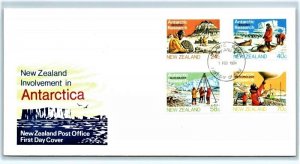 STAMP STATION PERTH New Zealand #791-794 Antarctic Research Set on FDC.