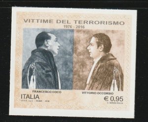 Italy 2016 Victims of Terrorism,  Scott 3381 MNH